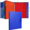 Uquelic Cartellina Portadocumenti A4 con 12 Buste Trasparenti, Faldoni Portadocumenti, Raccoglitore Documenti (Blu)