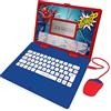 Lexibook Disney Spiderman-Computer Educativo Bilingue Francese/Olandese- 3 Plus, Ragazze Giocattolo con 124 attività per Imparare, Divertiti e Giocare Piano-Rosso/Blu, JC598SPi10