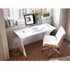 Forte UTAPAU - Scrivania, in legno, 140 x 76,2 x 65 cm, colore: Bianco