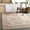 Livabliss Dublin - Tappeto vintage runner per soggiorno, 80 x 150 cm, corridoio, cucina, stile bohémien tradizionale, multicolore, facile da pulire, grande tappeto bohémien, avorio, rosa e grigio