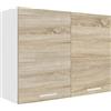 VCM Esilo - Armadietto da cucina sospeso con due scomparti, dimensioni: ca. 60 x 80 x 31 cm