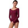 Capezio - Body a maniche lunghe da donna Azzurro L