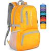 ZOMAKE Zaino leggero e ripiegabile, 35 l, leggero, pieghevole, per escursionismo, impermeabile, zaino da viaggio (giallo nuovo)