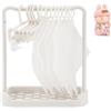FIDWALL WALLFID Armadio per bambole con supporto - Mini guardaroba per bambole di peluche 10/15/20cm - Set con grucce, ganci e sacchetti antipolvere per organizzare e mostrare vestiti per bambole