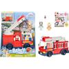 BLUEY Camion dei pompieri | Camion dei pompieri, esclusivi Bingo vigile del fuoco e Bob Bilby Figure | Alza la scala, ruotala intorno e stendi il tubo | Include foglio adesivo