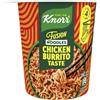 Knorr Fusion Noodles Chicken Burrito, Noodles Istantanei Etnici, Pronti in 4 Minuti, dal Sapore Messicano di Pollo - 89 gr (Confezione da 6)