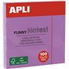 APLI NOTE FUNNY 75X75 VIOLA PASTEL