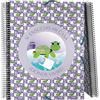 Grafoplás 39822428 Cartellina A4 con Spirale, Collezione Wise Planet, Tartaruga, Copertine Polipropilene Rigido, Chiusura Elastiche, 30 Buste Trasparenti, Include Busta con Chiusura Tessile