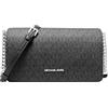 Michael Kors Jet Set Signature Logo Crossbody Bag Black PVC