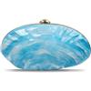 blinkgooblink Evening Clutch Purse for Women, clutch elegante con catena staccabile, borsa a tracolla chic per matrimoni, ospiti e feste