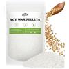 BOYUJK Cera Di Soia per Candele, BOYUJK Premium Natural Cera per Candele, 100% Cera per Candele Fai da Te Per La Produzione di Candele da Agricoltura Biologica, Senza Additivi, Innocuo E Puro (1KG)