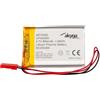 AKYGA Batteria 3,7 V 800 mAh LP453350 ai polimeri di litio Akyga AKY0392 Li-Po PCM JST 2 poli, connettore 2,54 15 cm