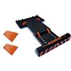 EASYSTOP n. 1 Kit Fermaruota più paracolpi adesivi per portiere. Regolabile, INODORE, non si fissa, montaggio veloce senza attrezzi, in plastica antiurto. Parcheggio sicuro e preciso con bassa velocità.