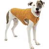 Kurgo Core Maglia per cani tutto l'anno, Gilet in pile per cani Giacca per animali domestici a maglia, Fodera in pile, Leggero, Apertura con cerniera per pettorina, Collo regolabile, Arancio Heather M