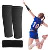 NyxSeat 1 paio di protezioni per braccio da pallavolo nero e 1 bandana nera che assorbe il sudore, elastici per pallavolo, protezione avambraccio, equipaggiamento di protezione per pallavolo, adatto per sport