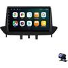 Generico Autoradio Stereo Touchscreen Android da 9 Pollici per Renault Megane 3 2008-2014 con Carplay Navigazione GPS Android Auto Bluetooth WiFi USB Mirror Link FM ricambi Auto (1+16G)