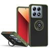 UPLAI Cover per Xiaomi 14T Pro 5G, Ultra Sottile Antiurto Custodia con Supporto Magnetico Squillare, PC + Morbido TPU Bumper Moda Glassato Caso.(Army Green)