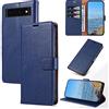 KKEIKO Cover per Google Pixel 6, Antiurto Custodia in PU Pelle con Slot per Porta Carte, Magnetico Protettiva Cover per Google Pixel 6, Blu