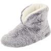 Hodge and Hodge Hodge & Hodge Orla - Pantofole da donna in finta pelliccia, suola imbottita, colore: grigio, Grigio, 40 EU