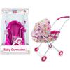 Teorema Giocattoli, Carrozzina per Bambole Leggera e Pieghevole, Carrozzina per Bambole con Cappotta Regolabile, Struttura in Metallo, Passeggino Giocattolo Bambina Manovrabile, Altezza 67 cm