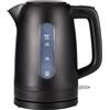 Amazon Basics Bollitore Elettrico 1,7L, 2200 W, Senza BPA con Base a 360°, Spegnimento Automatico e Filtro Anticalcare Estraibile, Nero Opaco