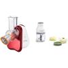 Moulinex DJ755G10 Fresh Express Plus Affettatutto Grattugia Elettrico, 5 Funzioni di Taglio, 200 W & DJ5201 Moulinette Essential, 4 Lame Affilate, Trita, Mescola e Sminuzza, Tritatutto