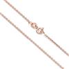 Aka Gioielli® - Collana Donna in Argento Sterling 925 Placcato Oro Rosa - Catena Forzatina Rolò Laminata 1.5mm - lunga 60 cm