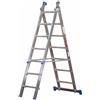 Marchetti Azzurra A2 A207, 2x7 gradini, 3.60 m - Scala in alluminio allungabile - Altezza stimata operativa 4.60 m