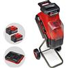 Einhell REDAXXO 36/25 - Biotrituratore a batteria 36V - con sacco di raccolta - 2x18V/5.2Ah