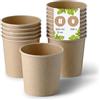 BIOZOYG Tazza per zuppa 100 pezzo 300 ml / 12 oz, Ø 90 mm, marrone cup a soup - Bicchieri carta grandi - Carta kraft - Ciotola per zuppa, ciotole bio, tazza grande, contenitori take away
