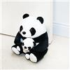 Marwood, grazioso fermaporta per casa e ufficio, zavorrato, per interni, a forma di panda, in tessuto, animale imbottito, decorativo, per pavimento
