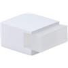 EVI Herrajes | Fermaporta da pavimento - Design quadrato | 20 x 14 mm | Acciaio - Laccato bianco | Montaggio adesivo | I-197/14