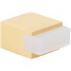 EVI Herrajes | Fermaporta da pavimento - Design quadrato | 20 x 14 mm | Ottone satinato opaco - Gomma bianca | Montaggio adesivo | I-197/14