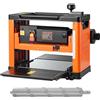 VEVOR Pialla a Spessore, 330 mm Larghezza, Banco Elettrico Motore da 2000 W e 23500 Giri/min, Testa di Taglio a Spirale con 24 Inserti, Velocità Singola, per Materiali in Legno Duro e Tenero