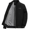HEONSATI Cappotto Mezza Stagione Uomo Casual Cappotto da Trekking Parka Zip Up Invernale Taglie Forti Giacca Antivento Giubbotto con Zip Giubbotto Colletto Rovesciato Slim Fit Giacche Maniche Lunghe Classica