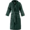 Bassetti Accappatoio Spugna 100% Cotone Tinta Unita Lungo con Cappuccio e Tasche Altamente Assorbente Uomo Donna Unisex (IT, Testo, XXL, Regular, Regular, 1-Bosco)