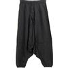 HCZ Pantaloni Hippie Bombacho, nero a tinta unita, M Grande Largo