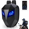 welvath Ritter - Zaino da moto a LED, per equitazione, zaino fai da te, per moto, bagaglio portatile, impermeabile, misura grande 19 pollici