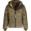 Geographical Norway Geo Norway Calix Men - Giacca invernale da uomo foderata di cappotto caldo - Giacca a vento a manica lunga (Khaki XXL)