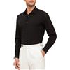 Mauro Kane Camicia Uomo Manica Lunga No Stiro Camicia Antipiega con Bottoni Camicia Elegante Taglio Regolare Nero XXL