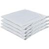 Kingnex Confezione da 4 federe impermeabili a prova di piuma, con cerniera, 45,7 x 45,7 cm, per cuscini quadrati