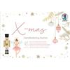 URSUS 2497 64 99F handlettering X-mas, 48 Pezzi in cartoncino da 300 g/m², 16,8 x 11,6 cm, 16 Motivi Assortiti, Carte rivestite in Lamina per Scrivere e disegnare, Multicolor, One Size