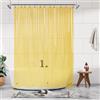 Barossa Design Fodera per tenda da doccia in PEVA di alta qualità, con 3 magneti e occhielli in metallo, impermeabile, leggera, dimensioni standard, per bagno, giallo traslucido