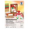URSUS 6211 46 99F Tradizionale, 5 Fogli DIN A4, Fotografico da 330 g/m², 5 Colori Assortiti, Glitterato su Un Lato, cartoncino per Decorazioni, Carta Cartone Pino Monterey, Multicolor, One Size