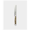 GÜDE Solingen - Coltello da bistecca forgiato liscio, 12 cm, legno di quercia di botte, ALPHA-FASSEICHE - doppio collarino, fatto a mano in Germania