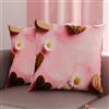 PETTI Artigiani Italiani - Coppia di Federe Cuscino 30x30 cm in Microfibra, Cuscini Arredo Camera da Letto, Divano, Salotto, Set 2 Fodere Copricuscino, Federa Shabby 326, 100% Made in Italy
