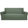Easy-Going 100% Waterproof Couch Cover, Dual Waterproof Sofa Cover, Stretch Jacquard Sofa Slipcover, Leakproof Furniture Protector for Kids, Pets, Dog and Cat (Oversized Sofa, Grayish Green)