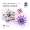 Ursus 2298 55 02 - Carta origami Blossoms, viola/rosa, 100 fogli, 80 g/m², 15 x 15 cm, 7 motivi assortiti, stampati su entrambi i lati, con istruzioni per la piegatura, carta pieghevole