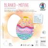 Ursus 1712 00 02F - Motivi vuoti Uovo di Pasqua, 20 pezzi in cartoncino fotografico da 300 g/m², 25 x 19 cm, carta artigianale fai da te da colorare, incollare, ritagliare e autoprogettare