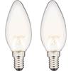 Xanlite - PACK2RFV806FOCW - Lampadina LED a filamento attacco E14 806lm bianco neutro - Classica - Classe A++ - Temperatura 4000K - Basso consumo - Facile installazione